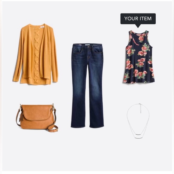 LOVEAPPELLA Earnest Swing Knit Top | Small Petite | Navy - Picture 5 of 5